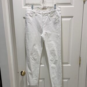 Madewell White Skinny Jeans — Clean High-Rise Fit